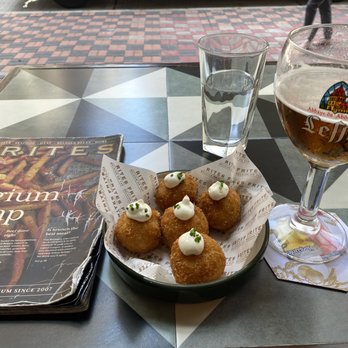 Frites Belgium On Tap - Crab + shrimp ball bites!  Perfect with a beer - Belgian Near Me - Hong Kong, HK