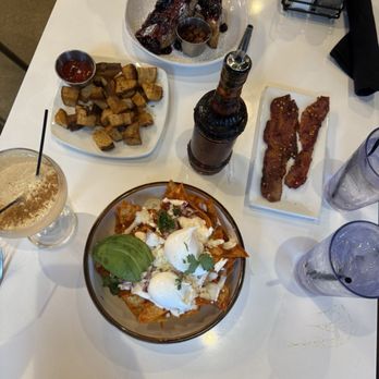 Easy Like Sunday - Chilaquiles, ricotta stuffed French toast, hash browns, bacon - Breakfast & Brunch Near Me - Baltimore, Maryland Easy Like Sunday - Chilaquiles, ricotta stuffed French toast, hash browns, bacon - Breakfast & Brunch Near Me - Baltimore, Maryland