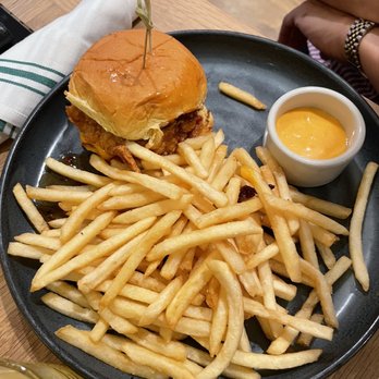 Dear Maud - Fried Chicken Sandwich - Cocktail Bars Near Me - Hoboken, New Jersey Dear Maud - Fried Chicken Sandwich - Cocktail Bars Near Me - Hoboken, New Jersey
