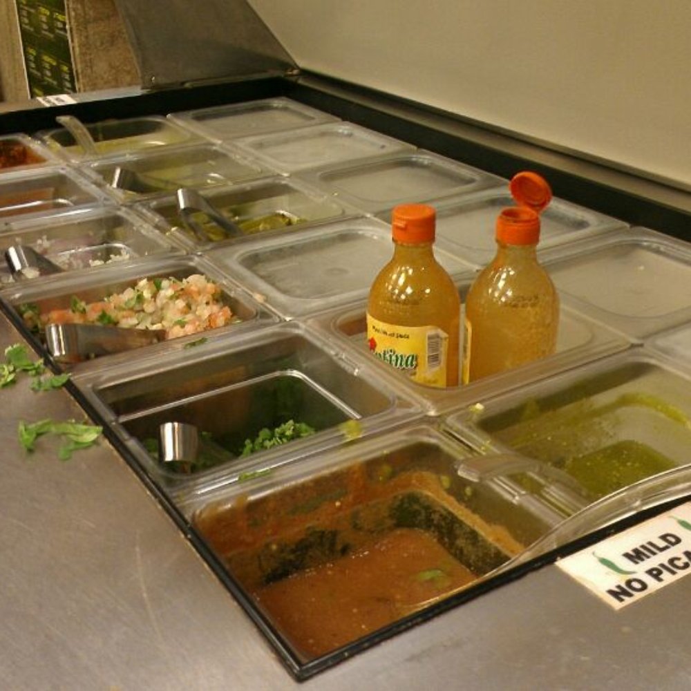 Salsa bar. Salsa bar.