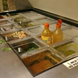 Salsa bar. Salsa bar.