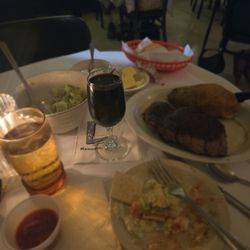 #solocelebration #perfectbirthday garlic bread, salad with blue cheese. Pinot noir + a Washington Apple from the bar!!! #neverdisappoints