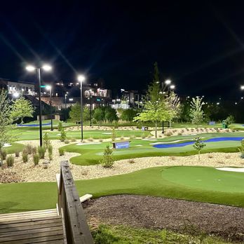 Tin Cup Grill - Part of the Putting Course outside. - Cocktail Bars Near Me - Cumming, Georgia