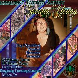Precisely Veiled Tattoo - Our newest resident Artist Savana Young!