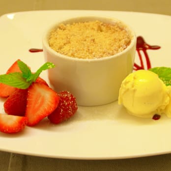 The Ardagh Restaurant - Organic home grown Rhubarb Crumble - Seafood Near Me - Connemara, G The Ardagh Restaurant - Organic home grown Rhubarb Crumble - Seafood Near Me - Connemara, G