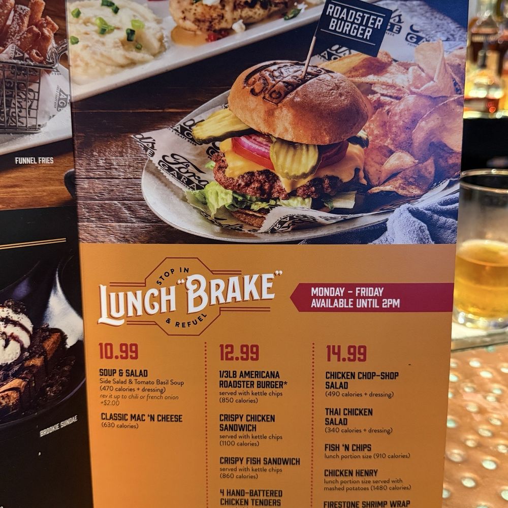 Ford's Garage - Lunch menu - American Near Me - Lexington, Kentucky Ford's Garage - Lunch menu - American Near Me - Lexington, Kentucky