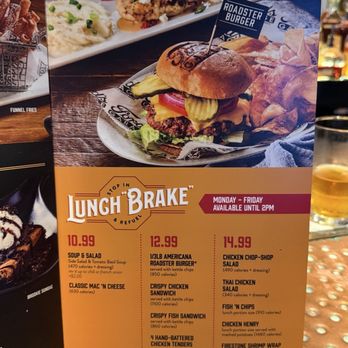 Ford's Garage - Lunch menu - American Near Me - Lexington, Kentucky