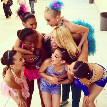 Cutting Edge Dance Center - Jr. Soloists having a ball with their teacher, Miss Patrice at In10sity Comp! - Performing Arts Near Me - Pomona, California
