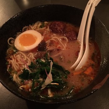Two Ten Jack - Chicken meatball Ramen bowl - Cocktail Bars Near Me - Nashville, Tennessee