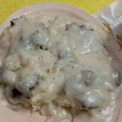 Mrs Wengers Restaurant - Two biscuits with sausage and gravy