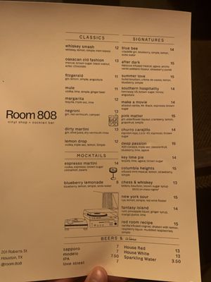 Menu photo 1 The List Houston, TX Menu photo 1 The List Houston, TX