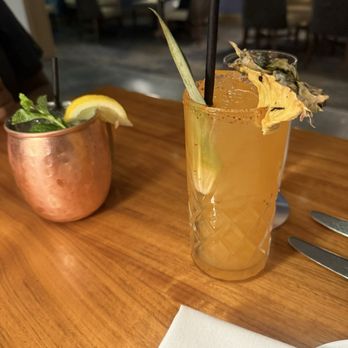 Aurora At The Celeste - Spicy marg and mule style drink - American Near Me - Orlando, Florida