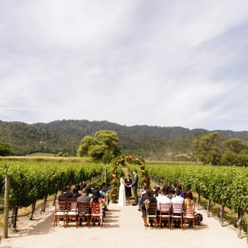 Brix - Ceremony site (arch from florist) - New American Near Me - Napa, California