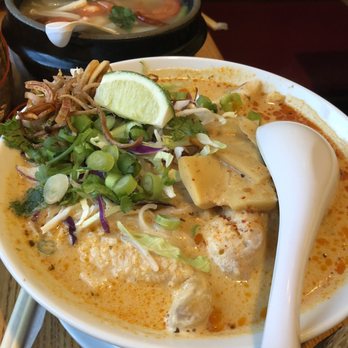 Thip Khao - Gaeng Som in the back Khao Poon in the front - Laotian Near Me - Washington, DC, District of Columbia Thip Khao - Gaeng Som in the back Khao Poon in the front - Laotian Near Me - Washington, DC, District of Columbia