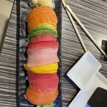 Now and Zen - Rainbow roll - Japanese Near Me - Charlottesville, Virginia Now and Zen - Rainbow roll - Japanese Near Me - Charlottesville, Virginia