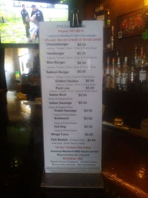 Menu photo 1 Freeh's Again Matteson, IL
