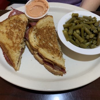Miki's Restaurant - Reuben with side of green beans - Breakfast & Brunch Near Me - Matthews, North Carolina