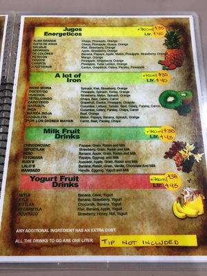 Menu photo 4 Nativo Playa del Carmen, ROO Menu photo 4 Nativo Playa del Carmen, ROO