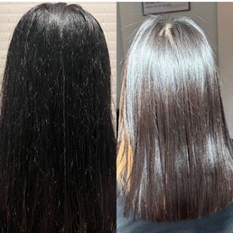 Before & after keratin treatment. Blown away!!!! Before & after keratin treatment. Blown away!!!!