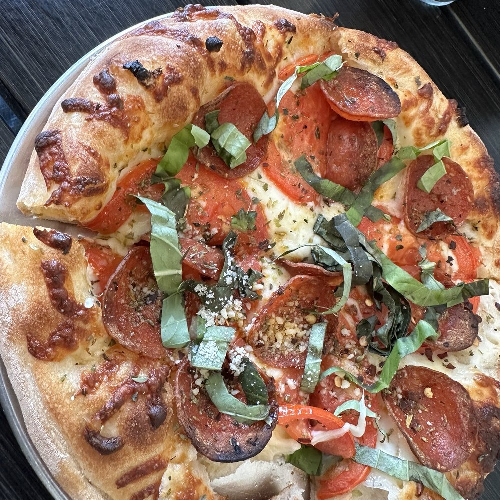 Furnos - Margarita pizza with pepperoni, delicious!! - Argentine Near Me - Rancho Cucamonga, California