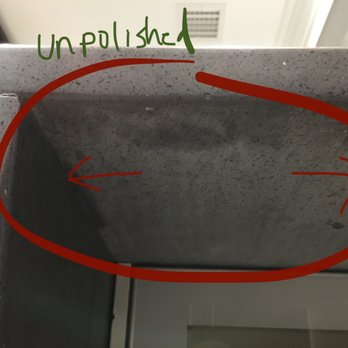 JV Granite & Marble - Unpolished quartz, easily seen by all who enter my kitchen, he tried to leave the side unpolished as well until my uncle told him no. - Countertop Installation Near Me - Jersey City, New Jersey