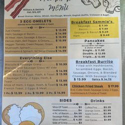 J&A Cafe - Food menu!