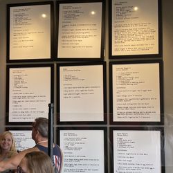 M Street Baking Company - Recipe wall