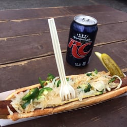 Circus Truck - Foot long loaded coney dogs a lot of different ways.