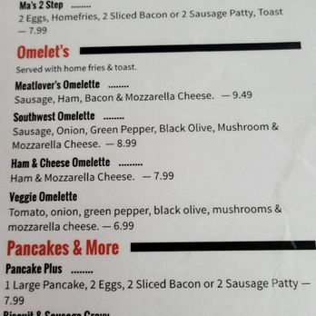 Ma’s Café - Menu - American Near Me - Leesburg, Texas Ma’s Café - Menu - American Near Me - Leesburg, Texas