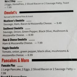 Ma’s Café - Menu