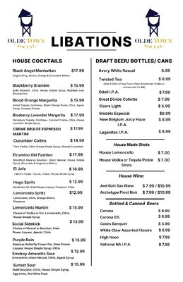 Menu photo 4 Olde Town Social Arvada, CO