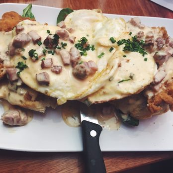 Ruby Slipper Pensacola - St Charles's Eggs Benny with a friend egg instead of poached! - Breakfast & Brunch Near Me - Pensacola, Florida