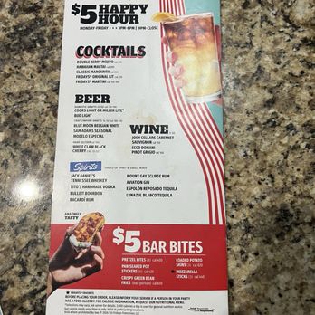 TGI Fridays White Marsh - Happy Drink Menu - American Near Me - Nottingham, Maryland