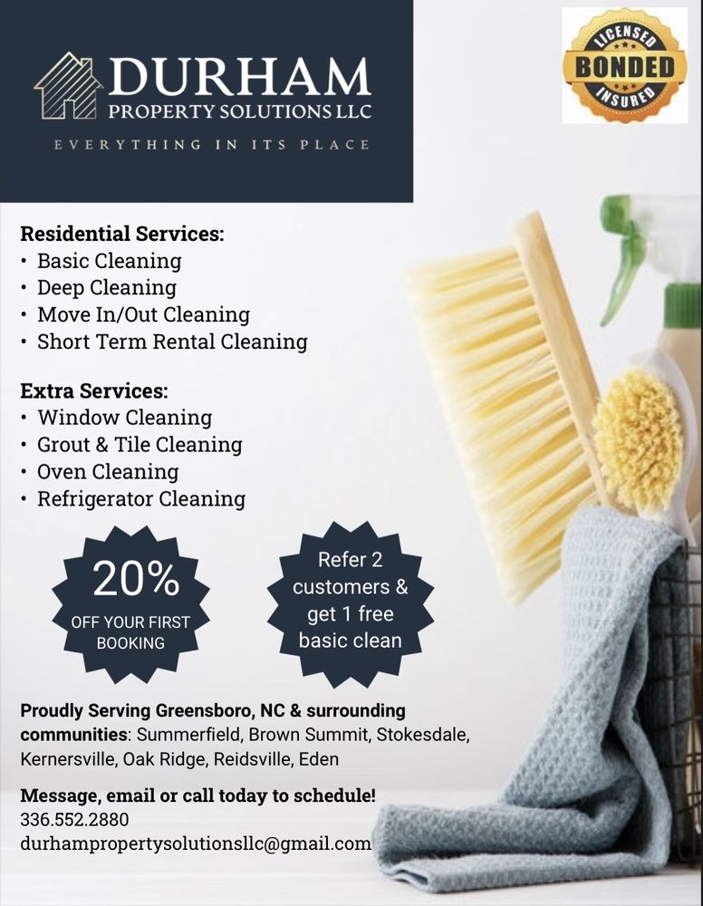 DURHAM PROPERTY SOLUTIONS Summerfield, North Carolina Property