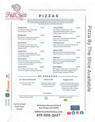 Menu photo 7 HillCrust Pizza San Diego, CA Menu photo 7 HillCrust Pizza San Diego, CA