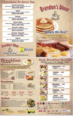 Menu photo 5 Brandon's Diner Riverside, CA