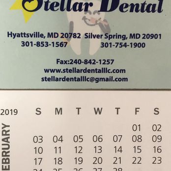 Stellar Dental - Calendar given by Stellar Dental - General Dentistry Near Me - Silver Spring, Maryland Stellar Dental - Calendar given by Stellar Dental - General Dentistry Near Me - Silver Spring, Maryland
