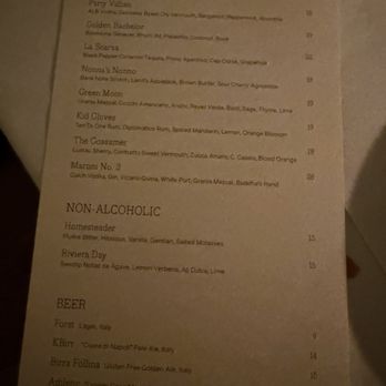 Borgo - Cocktail menu - Italian Near Me - New York, New York
