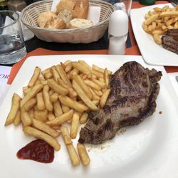 Cafe Paris - Veal steak and French fries