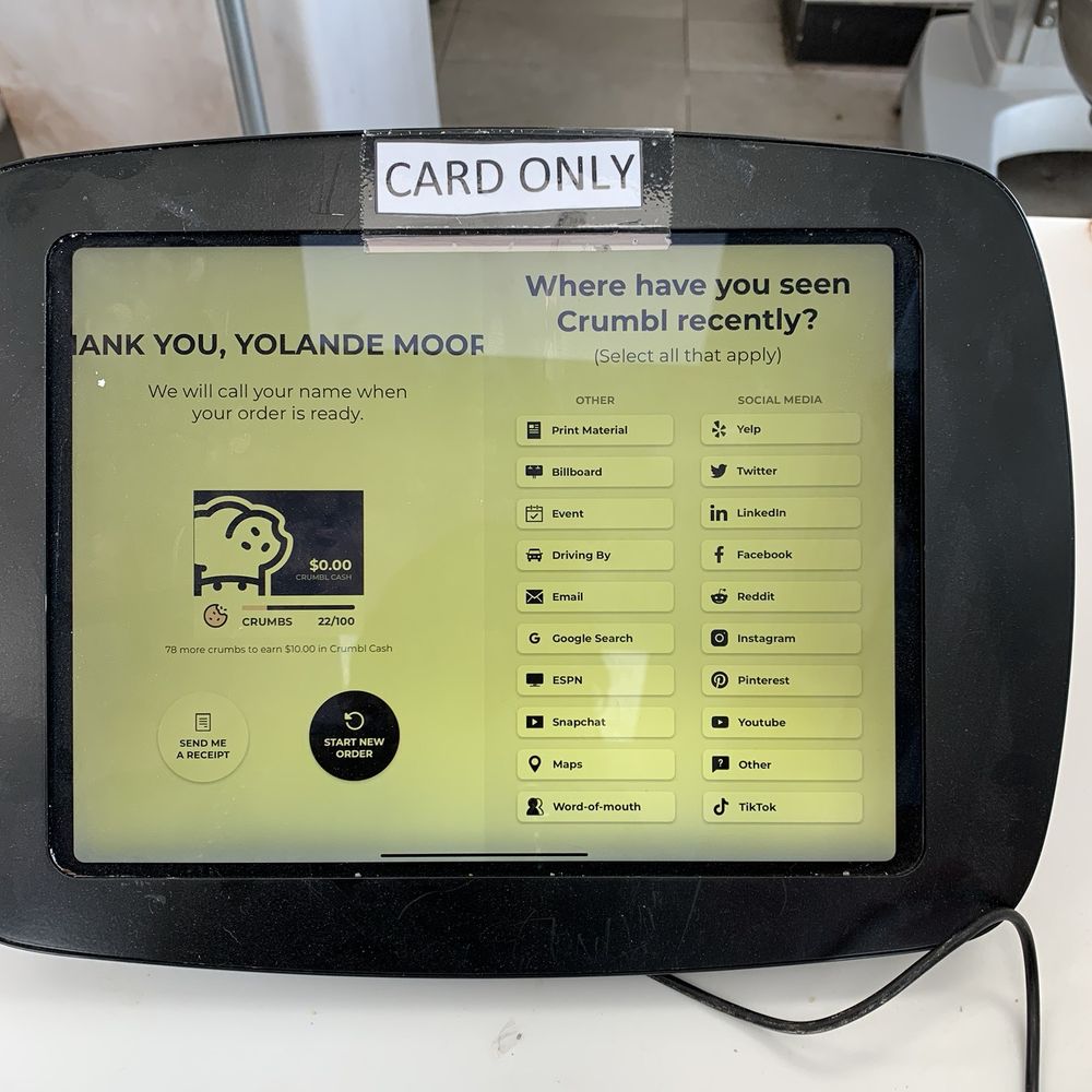 Crumbl - Royal Oak - Card kiosk - Card is accepted at another kiosk - Bakeries Near Me - Royal Oak, Michigan Crumbl - Royal Oak - Card kiosk - Card is accepted at another kiosk - Bakeries Near Me - Royal Oak, Michigan