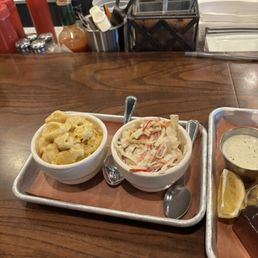 Mac & Cheese and coleslaw Mac & Cheese and coleslaw