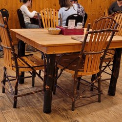 The Sawmill Place - Beautiful chairs at each table.