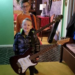 Bay Tunes - My boys are inspired by their personal guitar expert, Glenn and Ryan at Bay Tunes.