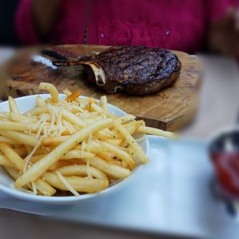 LB Steak - Cowboy up. This steak is massive. - Steakhouses Near Me - San Jose, California