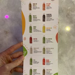 Juicelation - Juice menu