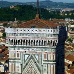 Here is the view from the Dome of where you will be after climbing the Campanile!