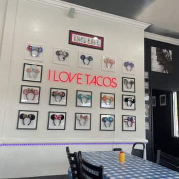 Taco Land - Mickey eat wall decor - Tacos Near Me - Anaheim, California