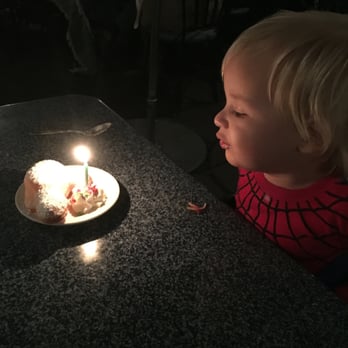 Cafe Orleans - Happy 2nd birthday to my sweet baby boy, Max! Cafe Orleans hooked him up with a birthday dessert. - Cajun/Creole Near Me - Anaheim, California