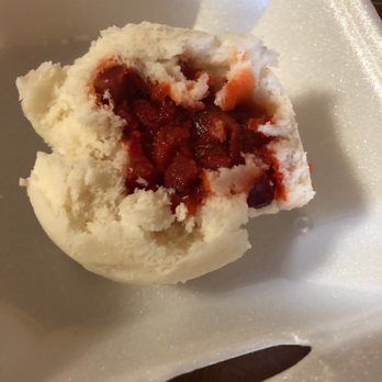 Golden Pavilion Restaurant - The only way that the paper could be removed from the 3 Piece Steamed Pork Bun - Soup Near Me - Jupiter, Florida Golden Pavilion Restaurant - The only way that the paper could be removed from the 3 Piece Steamed Pork Bun - Soup Near Me - Jupiter, Florida
