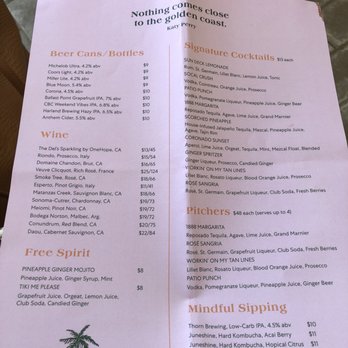 Hotel del Coronado, Curio Collection by Hilton - Menu - Coronado, CA